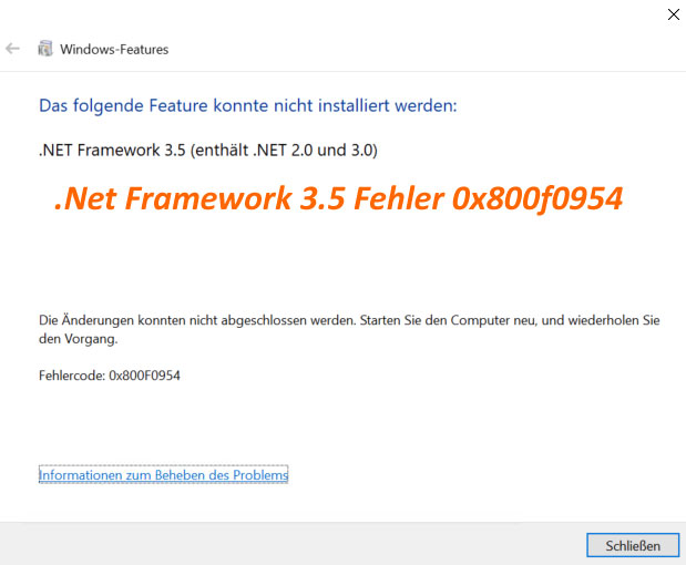 .net fehler