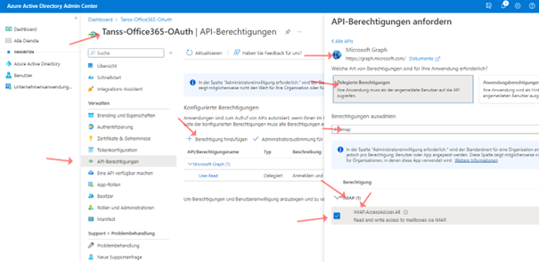 M365 Berechtigung hinzufügen
