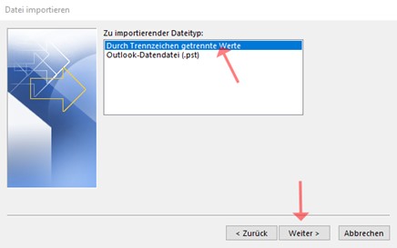 Thunderbird Kontakte in Outlook importieren