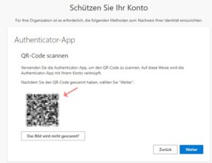 M365 Keeper Multi Faktor-Authentifizierung QR-Code