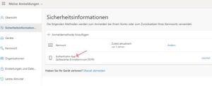 M365 Multi Faktor-Authentifizierung funktioniert